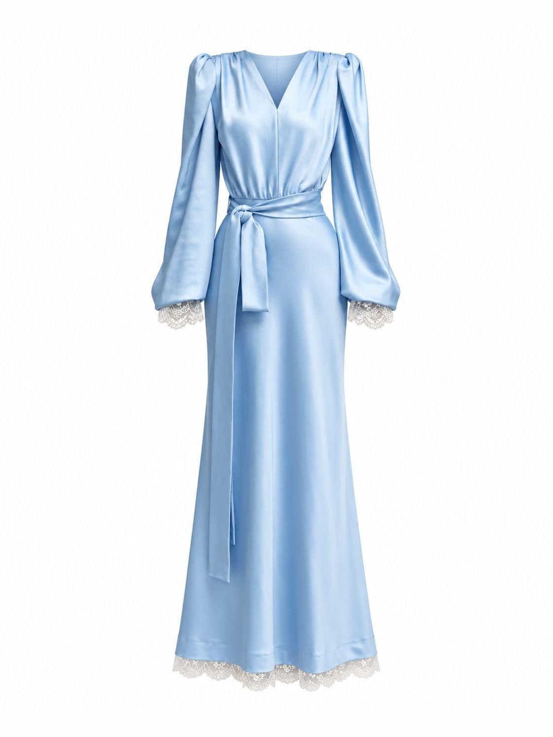 Rochie din satin Blue
